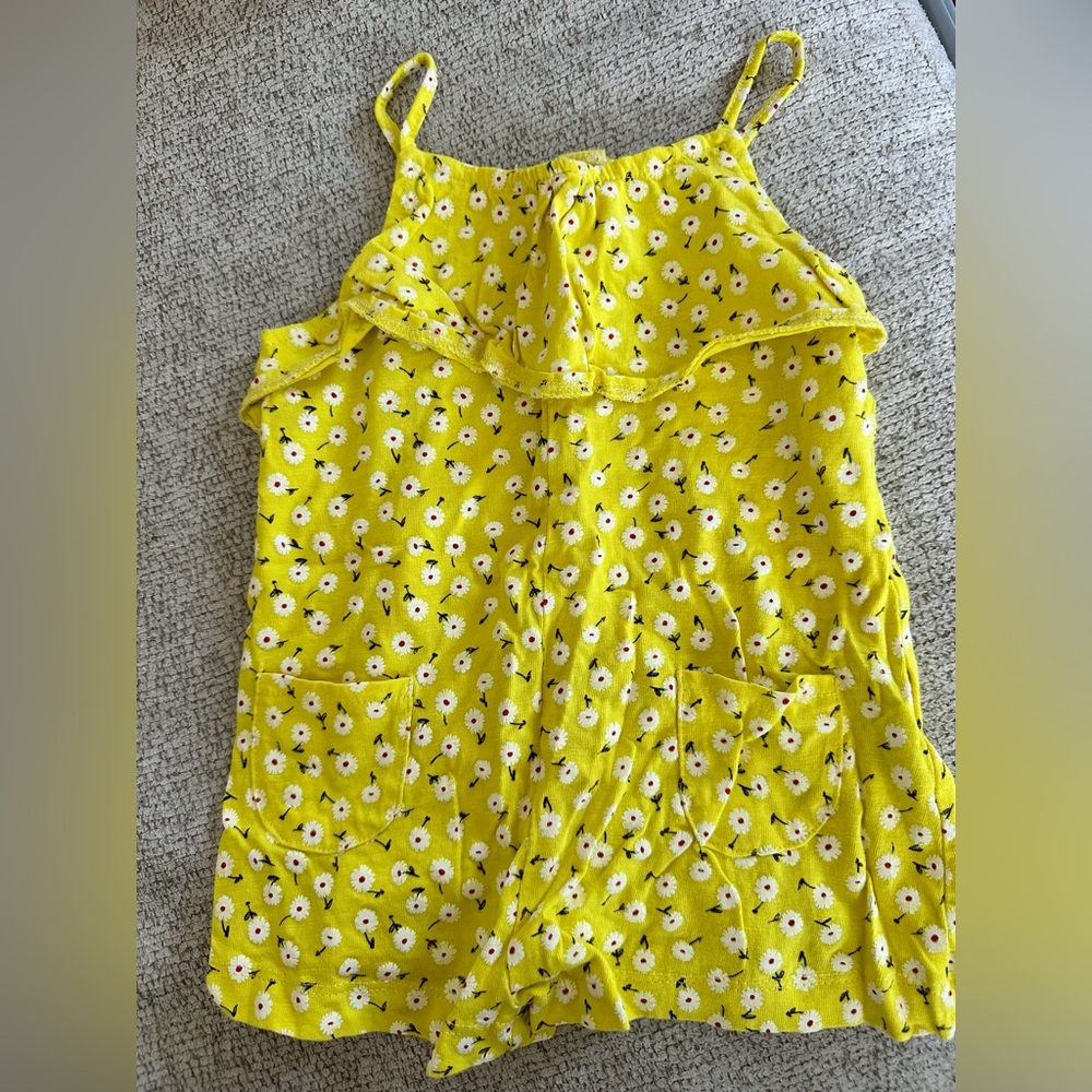 Zara Floral Romper with Ruffle Detail